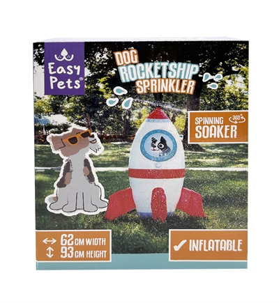 EASYPETS SUMMER ROCKETSHIP SPRINKLER