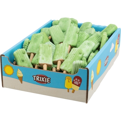 TRIXIE Hondensnack Ice Pop ijsjevorm met kipsmaak - Groen - 55 g