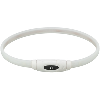 TRIXIE LICHTGEVENDE HALSBAND HOND USB SILICONEN OPLAADBAAR MEERKLEURIG