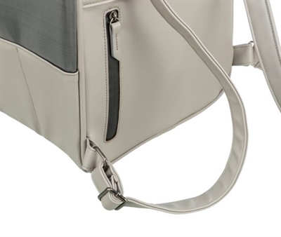 TRIXIE HONDENTAS RUGTAS CITYSTYLE KUNSTLEER LICHTGRIJS