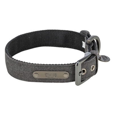TRIXIE HALSBAND HOND CITYSTYLE EXTRA BREED KATOEN ZWART