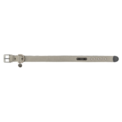 TRIXIE HALSBAND HOND CITYSTYLE EXTRA BREED KATOEN LICHTGRIJS