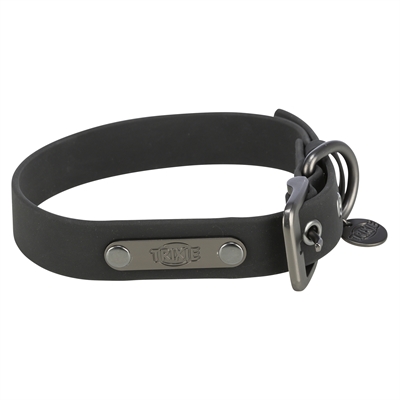 TRIXIE HALSBAND HOND CITYSTYLE PVC ZWART