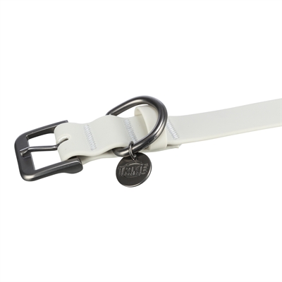 TRIXIE HALSBAND HOND CITYSTYLE PVC LICHTGRIJS