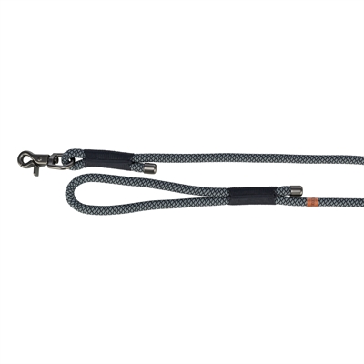 TRIXIE HONDENRIEM SOFT ROPE ZWART / GRIJS