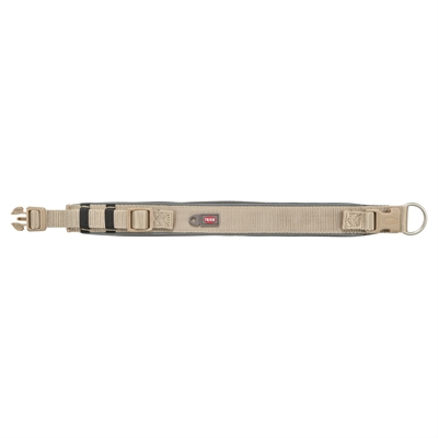 TRIXIE HALSBAND HOND PREMIUM EXTRA BREED ZAND / GRAFIET GRIJS