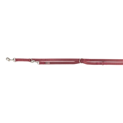 TRIXIE HONDENRIEM PREMIUM VERSTELBAAR SANGRIA ROOD