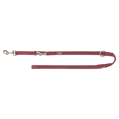 Trixie Premium laisse réglable pour chien sangle rouge sangria 200 cm
