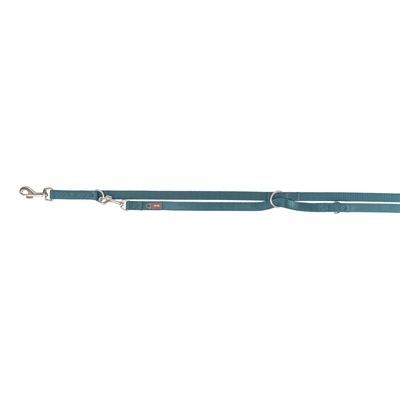 TRIXIE HONDENRIEM PREMIUM VERSTELBAAR PETROL BLAUW