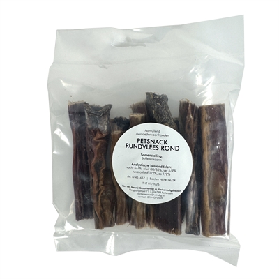 PETSNACK RUNDVLEES ROND KEELPIT