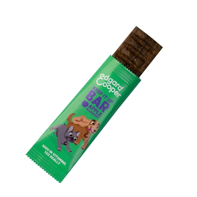 EDGARD & COOPER Hondensnack Adult Bar Appel/Bosbes Keep it Up - Graanvrij, verse ingrediënten, vitaminen - 30 g