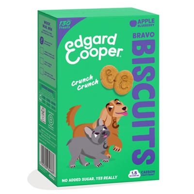 EDGARD & COOPER Hondensnack Adult Biscuit Appel/Bosbes - Graanvrij, verse appel & bosbes - 400 g