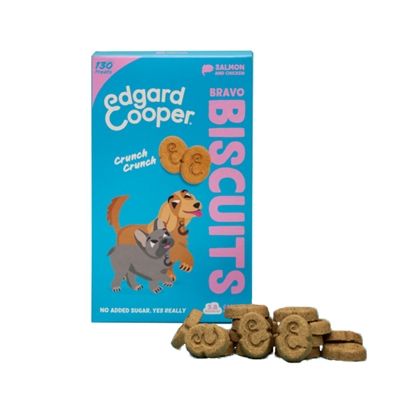 EDGARD & COOPER Hondensnack Adult Biscuit Zalm/Kip Graanvrij met verse ingrediënten - 400
