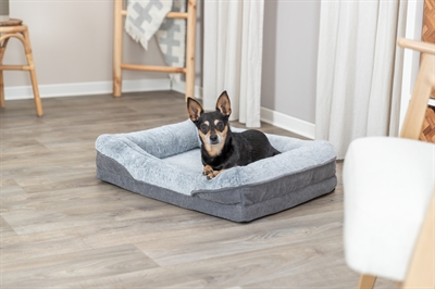 Trixie Vital Lino hoekig orthopedische mand pluche/memory foam 70x55 cm