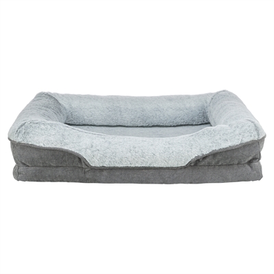Trixie Vital Lino hoekig orthopedische mand pluche/memory foam 70x55 cm