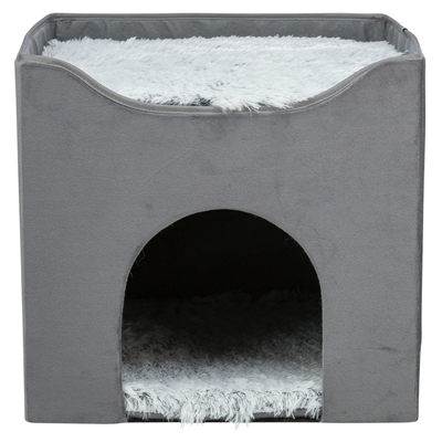 TRIXIE KATTENHUIS HARVEY GRIJS-WIT / ZWART