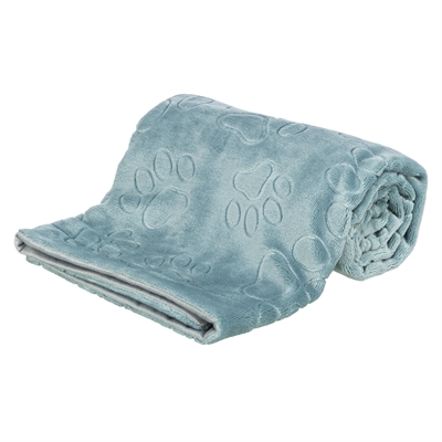 TRIXIE HONDENDEKEN BARRY SOFTPLUCHE BLAUW / GRIJS