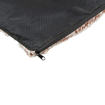 TRIXIE TAPIS DE COUCHAGE CALIDA AVEC GARNISSAGE THERMORÉFLÉCHISSANT BLANC-MARRON