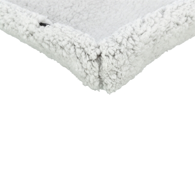 TRIXIE Ligmat Calida Warmtereflecterend, zacht schapenvachtgevoel en slipvast - Wit/Grijs - 60x25 cm