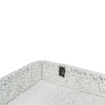 TRIXIE Ligmat Calida Warmtereflecterend, zacht schapenvachtgevoel en slipvast - Wit/Grijs - 60x25 cm