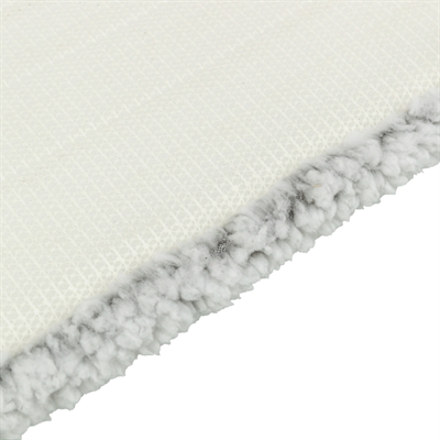 TRIXIE Ligmat Calida Warmtereflecterend, zacht schapenvachtgevoel en slipvast - Wit/Grijs - 60x25 cm