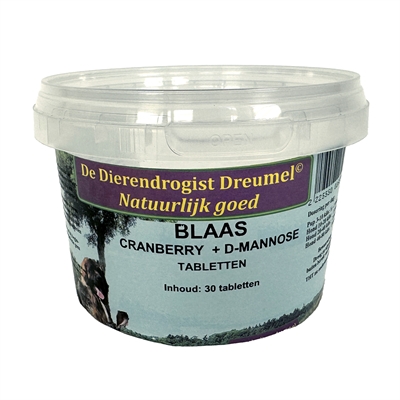Dierendrogist Blaas Cranberry + D-Mannose Tabletten