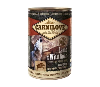 CARNILOVE DOG BLIK LAM / WILD ZWIJN