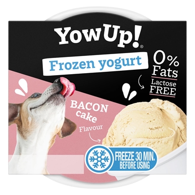 YOWUP Frozen Yoghurt Bacon Cake Lactosevrij, romig na 30 min vriezer, hersluitbare cup - 110 g