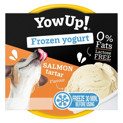 YOWUP Honden & Katten Frozen Yoghurt Salmon Tartar Lactosevrij, romige textuur na 30