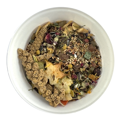 HARECO Papegaaienvoeding Amazone Select met Pellets - Vetarm, Zaden & Fruitblokjes - 1,5 kg