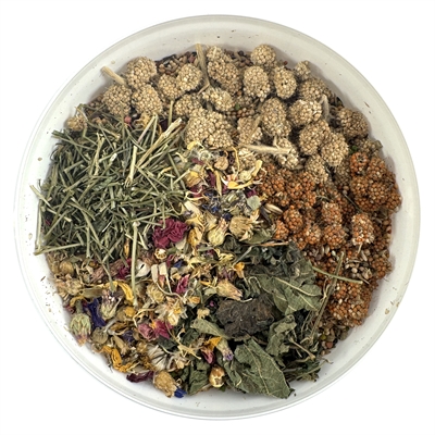 HARECO Grasparkietvoer GRASPARKIET SELECT MET PELLETS - meer dan 30 zaden, bloemen & appel, bevat pellets voor complete voeding - 1,8 kg