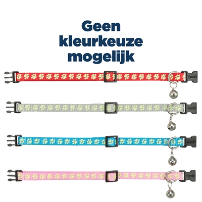 TRIXIE HALSBAND KAT FLUORISEREND ASSORTI