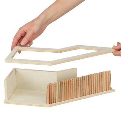 TRIXIE OBSERVATIEBOX MUIS / HAMSTER MET TUNNEL ONBEHANDELD HOUT