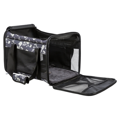 TRIXIE HONDENTAS ADRINA MET PRINT ZWART