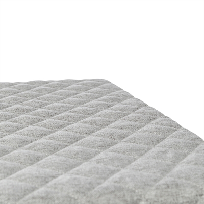 TRIXIE Hundekissen Noah Vital orthopädisch mit Memory Foam 5 cm, rutschfeste Unterseite, abnehmbarer Bezug - Hellgrau - 90x65 cm