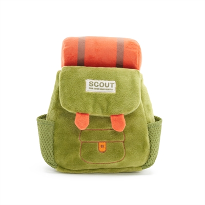 BARK ROWDY RUCKUS Plüsch-Snackrucksack Hide & Seek Grün