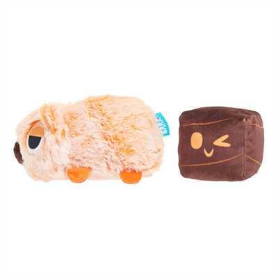 BARK Walken Wombat pluche hondenspeelgoed pluche piepend 22x15x8 cm