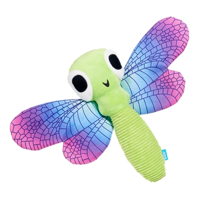 BARK Dragonfly Guy Libelle pluche hondenspeelgoed piepend 41x26x7 cm