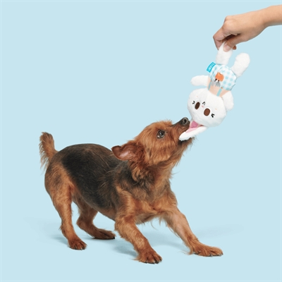 Bark Green Thumb Bun pluche hondenspeelgoed pluche piepend 31x14x6 cm