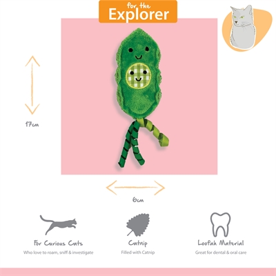 HAPPY PET TABBY PATCH ERWTEN MET CATNIP