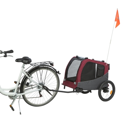 TRIXIE HONDENFIETSKAT GRIJS / ROOD
