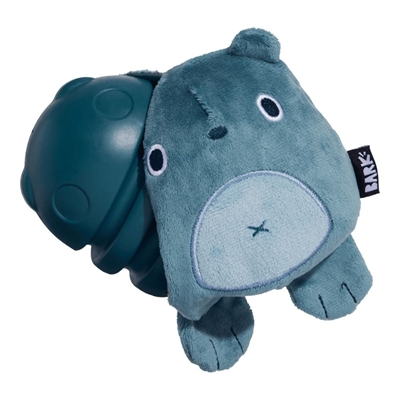 BARK Grey Bear Hugger pluche hondenspeelgoed rubber kern piepend 15x12x8 cm