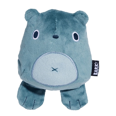 BARK Grey Bear Hugger pluche hondenspeelgoed rubber kern piepend 15x12x8 cm