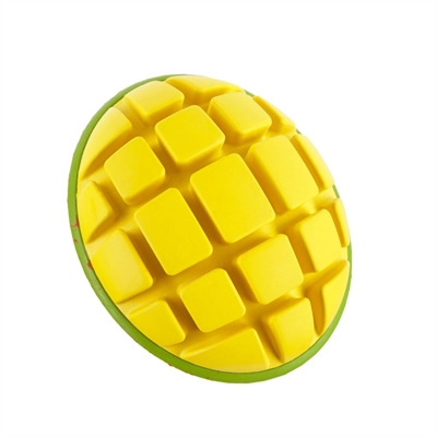 BARK Go Mango kauwspeelgoed rubber piepend voor grote honden 13x11x6 cm