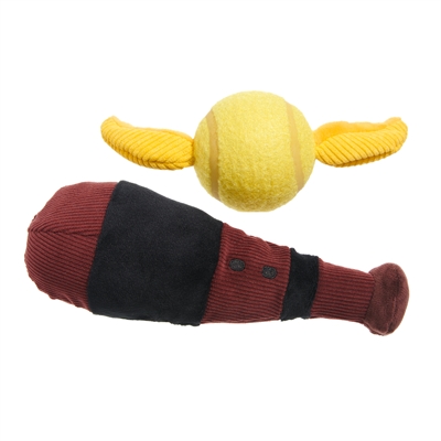 BARK Quidditch pluche hondenspeelgoed piepend 24x10x12 cm