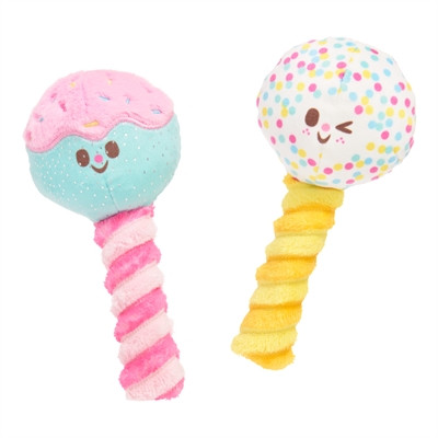 BARK Cake Pups Birthday pluche hondenspeelgoed pluche piepend 15x8x6 cm