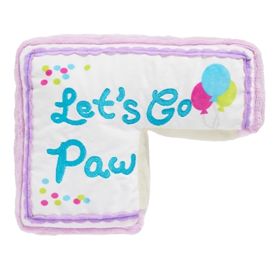 BARK Piece Of Sheet Cake Birthday pluche hondenspeelgoed piepend 24x20x8 cm