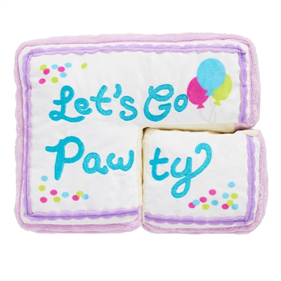 BARK Piece Of Sheet Cake Birthday pluche hondenspeelgoed piepend 24x20x8 cm