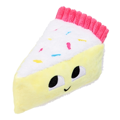 BARK Vanilla Squeak Cake Birthday pluche hondenspeelgoed piepend 19x11x11 cm