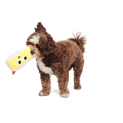 BARK Vanilla Squeak Cake Birthday pluche hondenspeelgoed piepend 19x11x11 cm